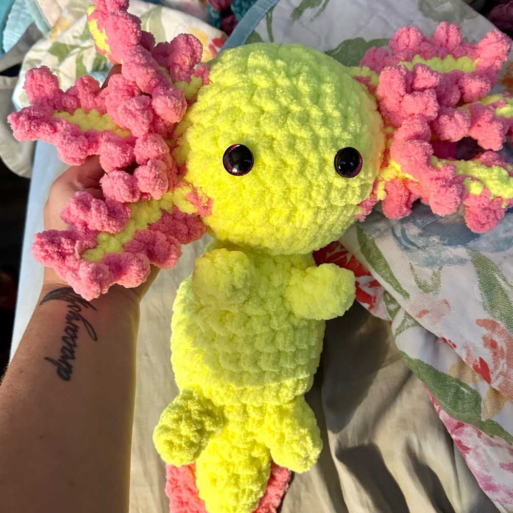Just in Time for Christmas! Newly Handmade Axolotl Plushie